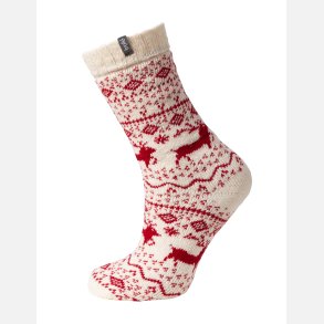 Uld sokker med julem�nster