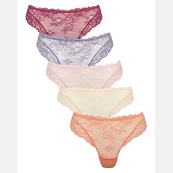 Blonde g-string 5-pak