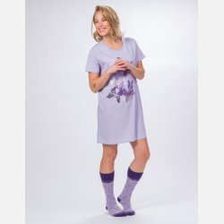 Natkjole med sommerfugle