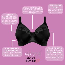 Cate bh med b�jler - Elomi