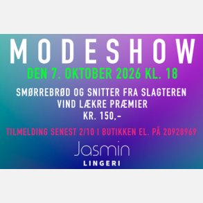 Billetter til modeshow d. 7. okt. kl. 18.00